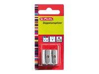 Herlitz - Spitzer - 2 Löcher - Metall - Aluminium