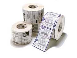 Zebra Z-Select 2000T - Matt - permanenter Acrylklebstoff - beschichtet - perforiert - 6,3 mil - weiß - 25.4 x 76.2 mm-5