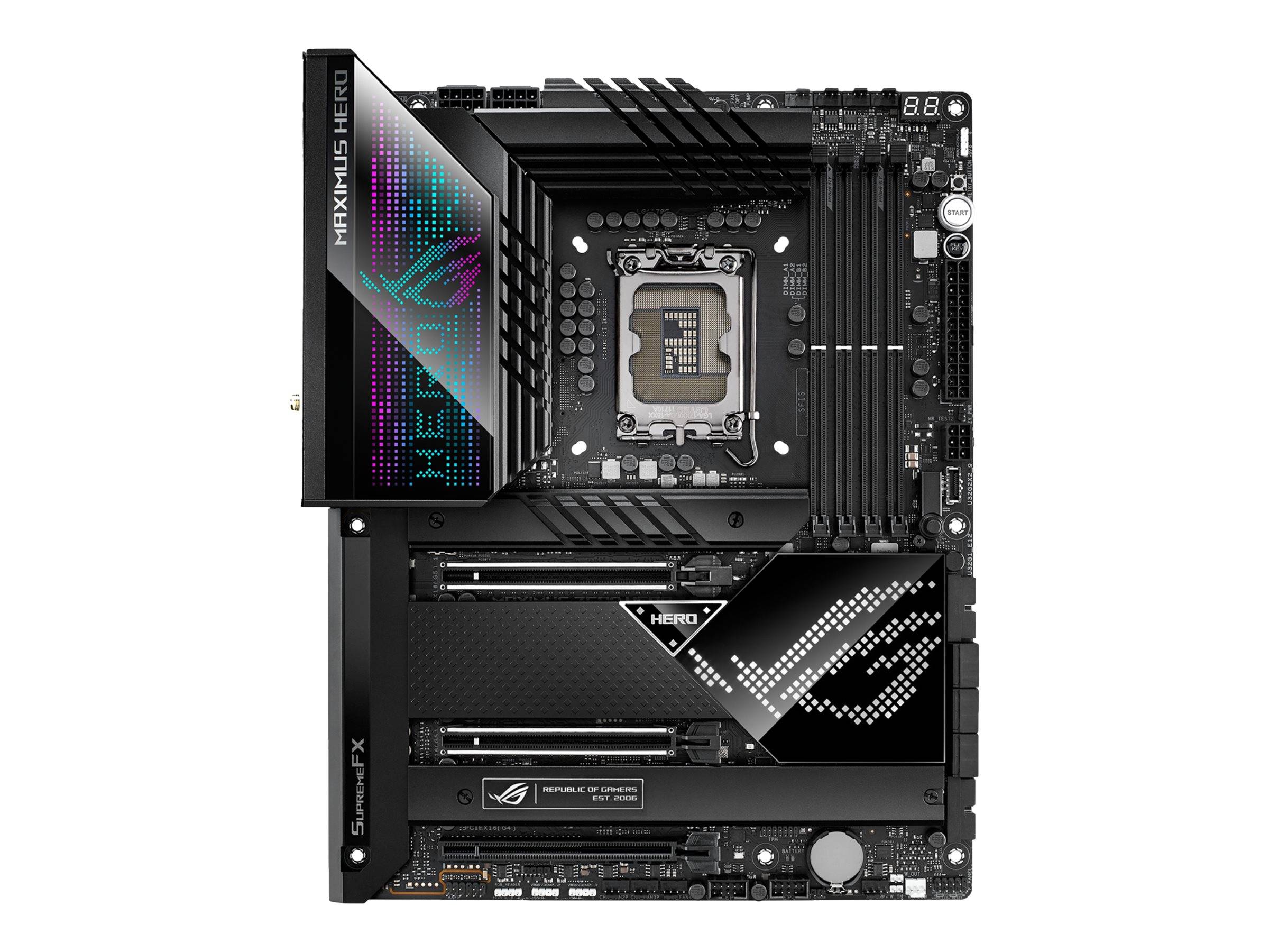 ASUS ROG MAXIMUS Z690 HERO - Motherboard - ATX - LGA1700-Sockel - Z690 Chipsatz - USB-C Gen2, USB 3.2 Gen 1, USB 3.2 Gen-0