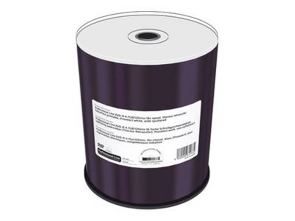 MEDIARANGE MRPL603-C - DVD-R - 120 mm - Druckbar - 100 Stück(e) - 4,7 GB - Profe