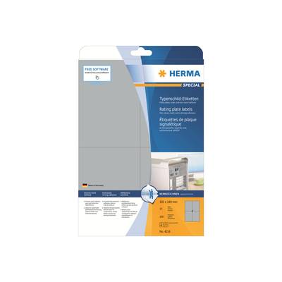 HERMA Special - Polyester - matt - selbstklebend - Silber - A6 (105 x 148 mm)