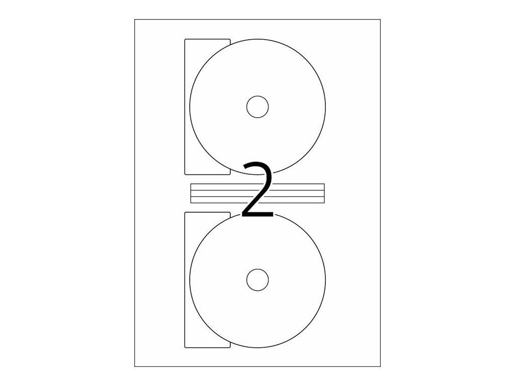 HERMA Special Maxi - Papier - matt - permanent selbstklebend - weiß - 116 mm rund 20 Etikett(en) (10 Bogen x 2)-5