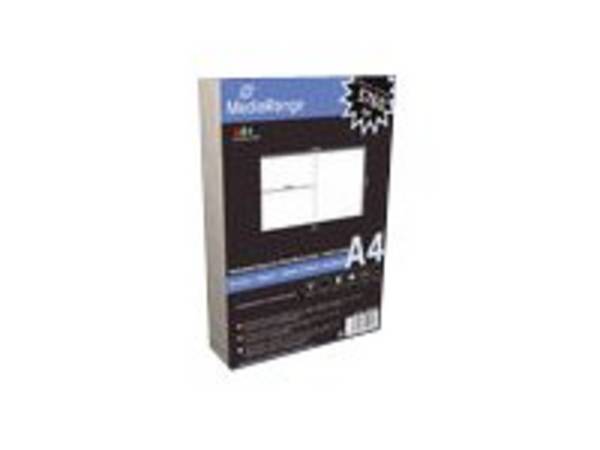 MEDIARANGE Mattes Weiß - 265 x 149 mm - 130 g/m² - 50 Blatt (50 Bogen x 1) - Ein