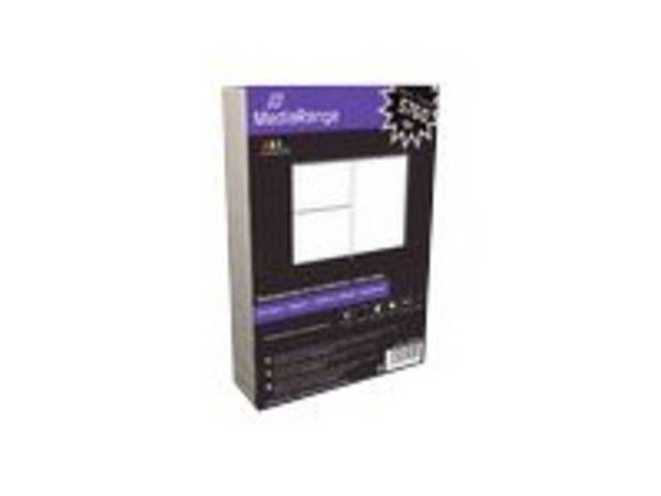 MEDIARANGE CD Cover & Einleger - Mattes Weiß (Packung mit 50) - Einleger für 7mm