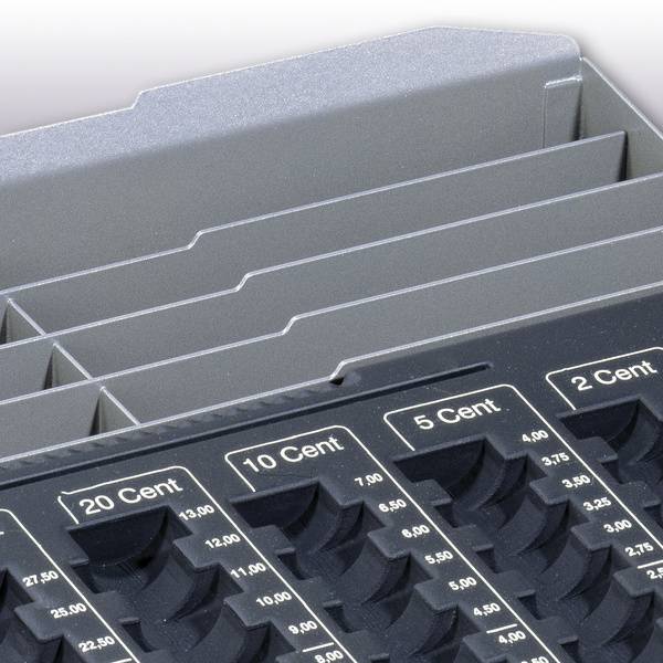 Geldzählbrett EUROBORD XL 59,2x328x285,7mm dunkelgrau-5