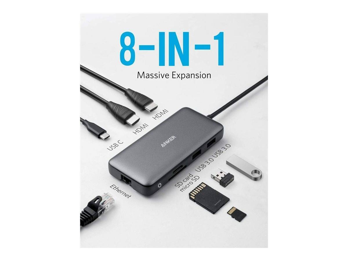 ANKER INNOVATIONS - Anker PowerExpand 8-in-1 USB-C PD Media Hub - Dockingstation-2
