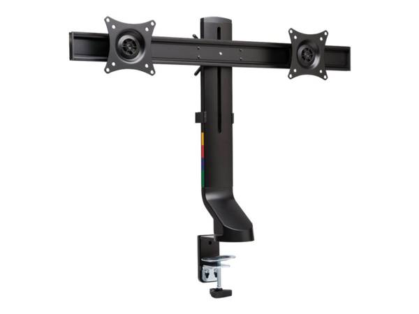 Kensington SmartFit Space-Saving Dual Monitor Arm - Befestigungskit - neig- und schwenkbar - für 2 Monitore - Kunststoff