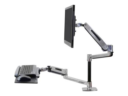 Ergotron WorkFit-LX Sit-Stand Desk Mount System - Befestigungskit (Tablett, Span