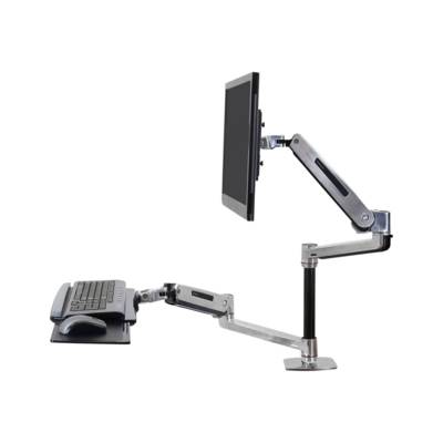 Ergotron WorkFit-LX Sit-Stand Desk Mount System - Befestigungskit (Tablett, Span-0