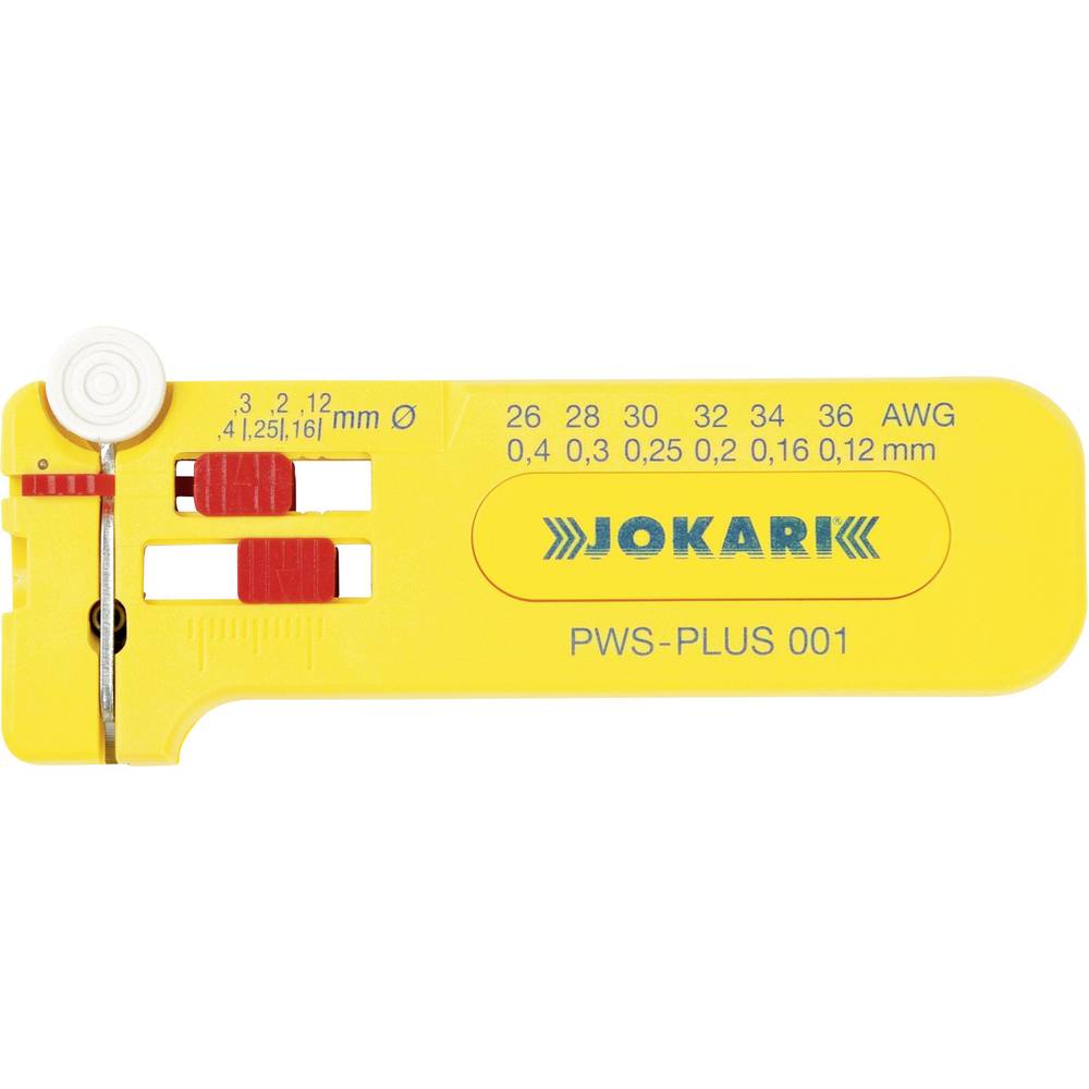 Jokari PWS-PLUS 001 Micro-striptang PWS-Plus 001 Ø 0,12 0,40 mm, AWG 36 26 Kabels met een buitenmant