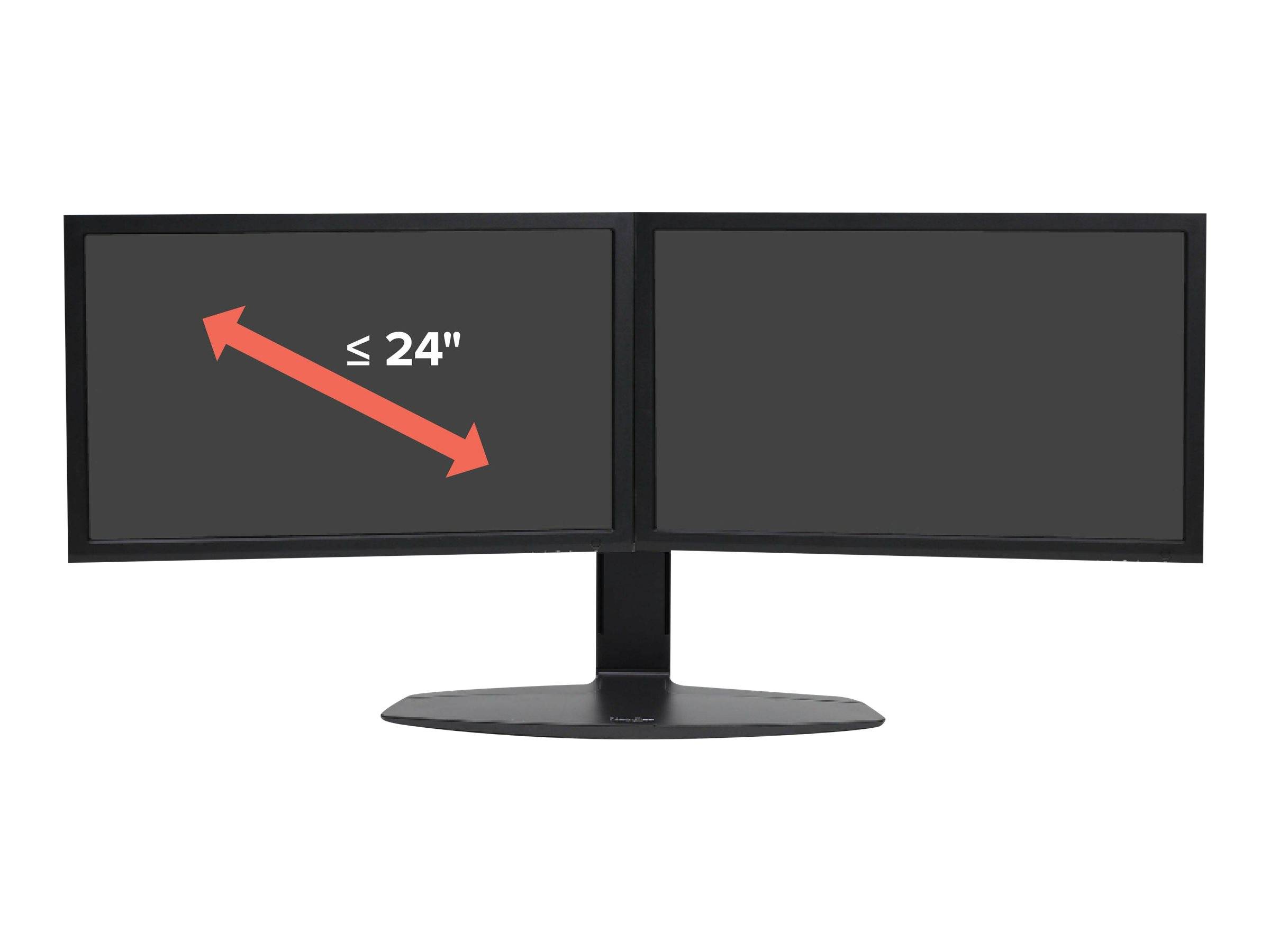 Ergotron Neo-Flex - Aufstellung - für 2 LCD-Displays - Schwarz - Bildschirmgröße: bis zu 61 cm (bis zu 24 Zoll)-0