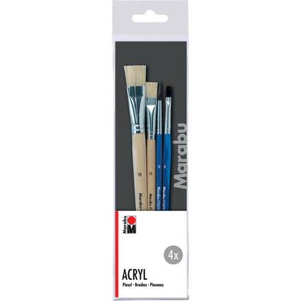 Marabu Pinselset Acryl, 4-teilig-0