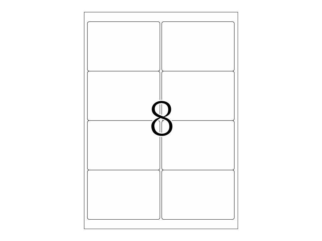 HERMA Premium - Papier - matt - permanent selbstklebend - weiß - 99.1 x 67.7 mm 200 Etikett(en) (25 Bogen x 8)-5