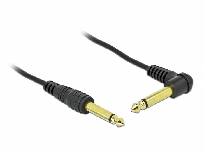 Delock - Audiokabel - Mono-Stecker männlich gewinkelt zu Mono-Stecker männlich gerade-3