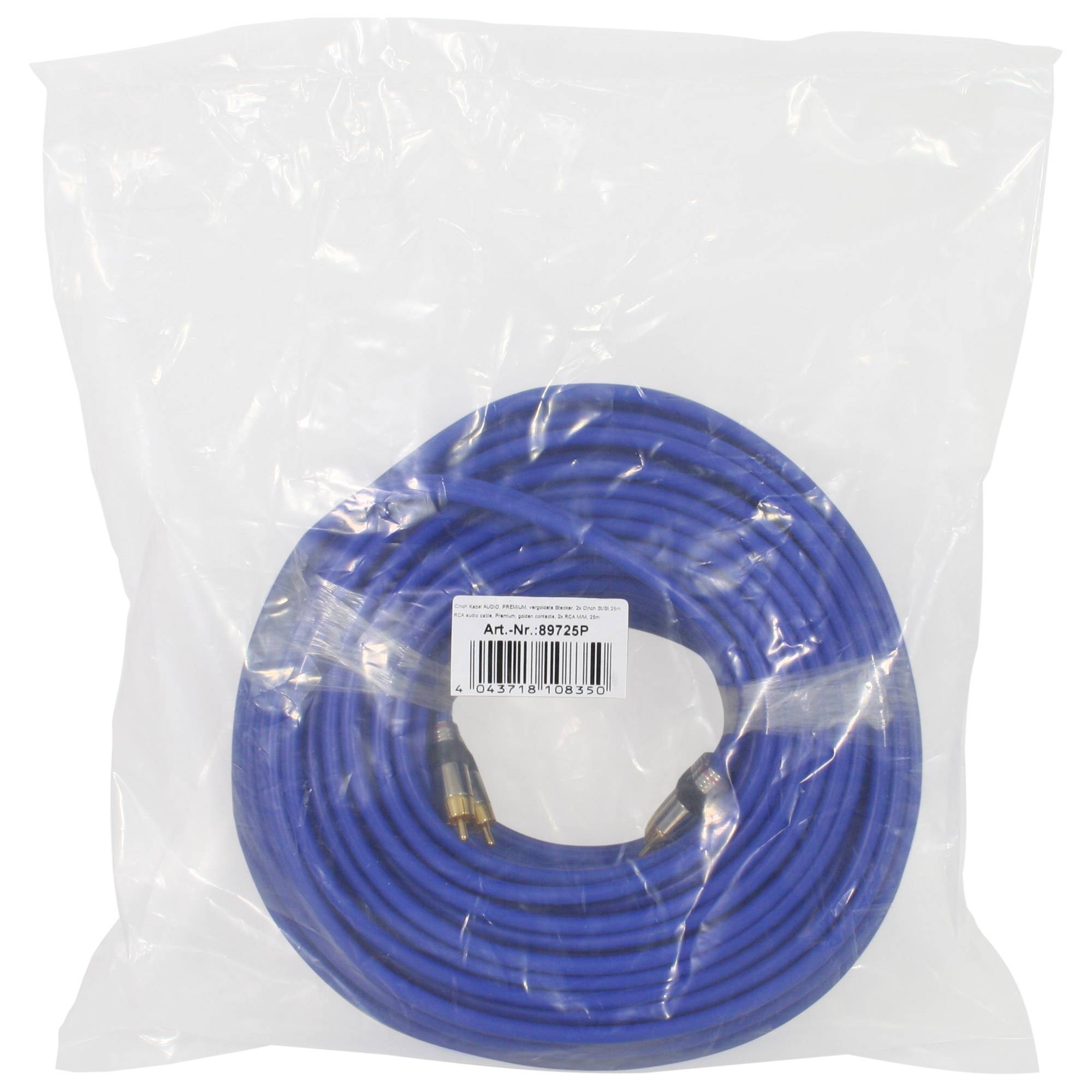 InLine® Cinch Kabel AUDIO, PREMIUM, 2x Cinch Stecker / Stecker, 25m-5