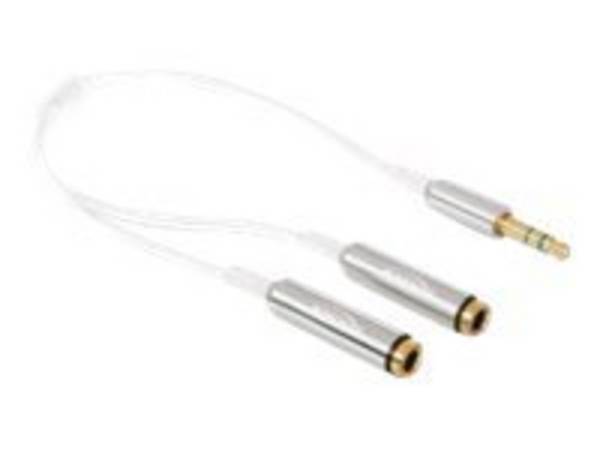 Delock - Audio-Splitter - mini-phone stereo 3.5 mm männlich zu mini-phone stereo 3.5 mm weiblich