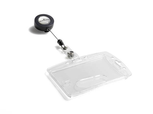 DURABLE - Kartenhalter - für 54 x 85 mm - Clip - durchsichtig (Packung mit 10)-8
