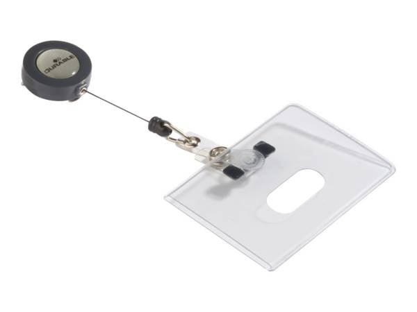 DURABLE - Kartenhalter - für 54 x 85 mm - Clip - durchsichtig (Packung mit 10)