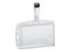 DURABLE - Namensschildhalterung - für 54 x 85 mm - Clip - durchsichtig (Packung mit 25)