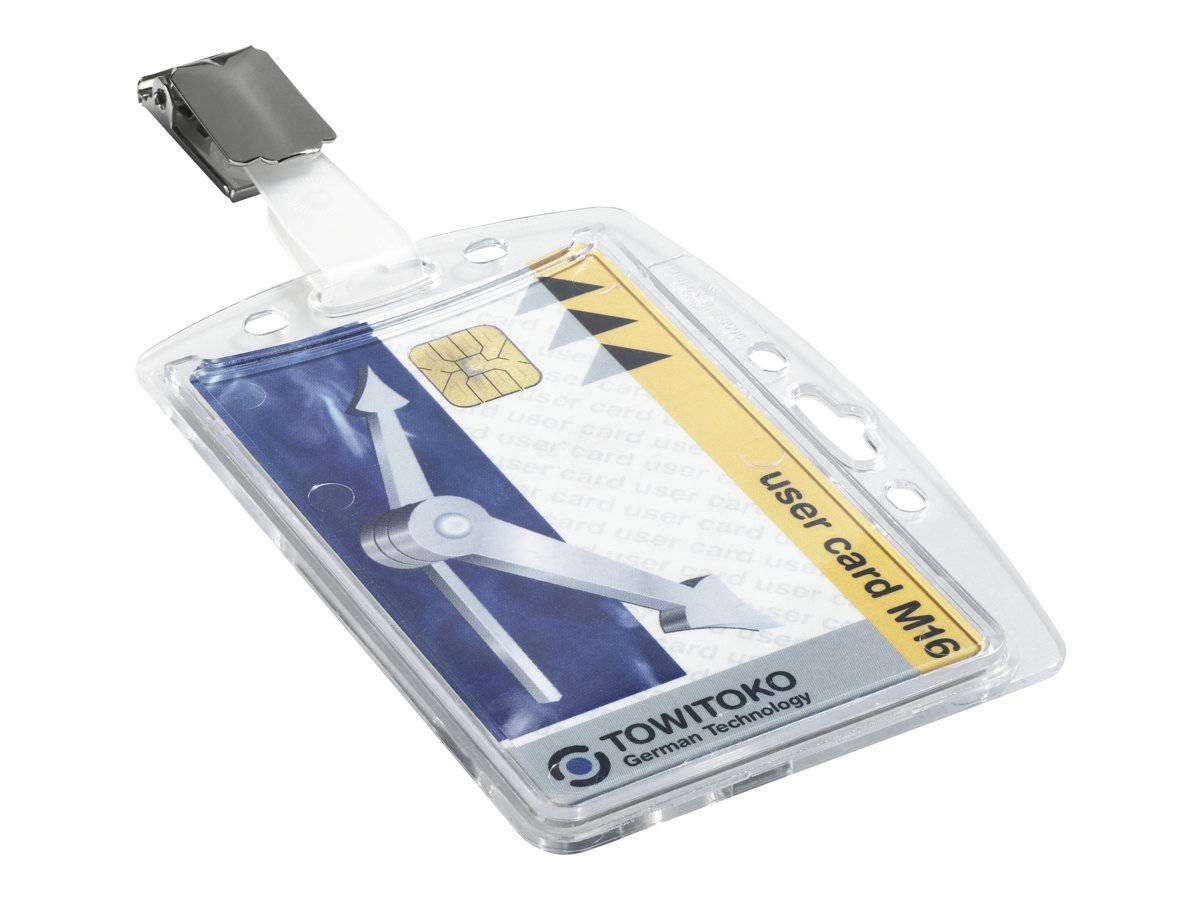 DURABLE - Namensschildhalterung - für 54 x 85 mm - Clip - durchsichtig (Packung mit 25)-6