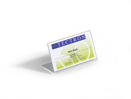 DURABLE - Namensschild - Desktop - für 52 x 100 mm - durchsichtig (Packung mit 10)-5