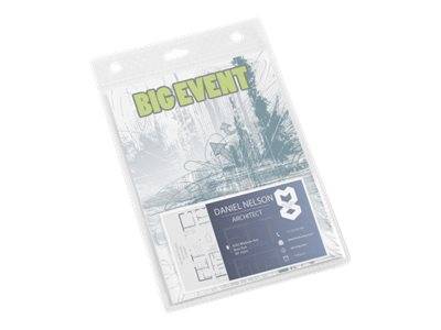 DURABLE - Namensschildhalterung - für A6 - durchsichtig (Packung mit 20)-3
