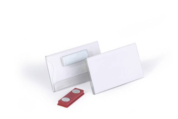 DURABLE - Namensschild - für 40 x 75 mm - Magnet - durchsichtig (Packung mit 25)-5