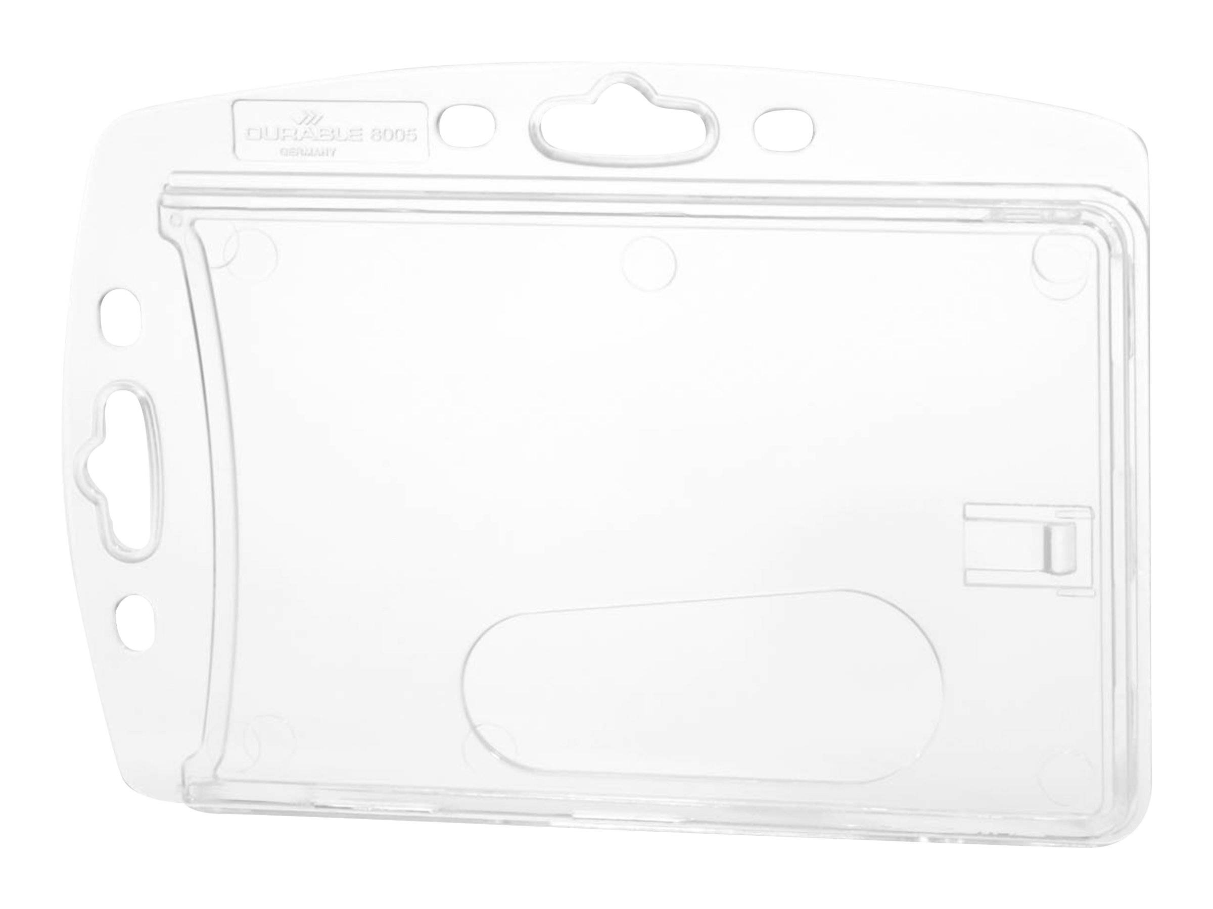DURABLE - Namensschildhalterung - für 54 x 85 mm - durchsichtig (Packung mit 10)-0