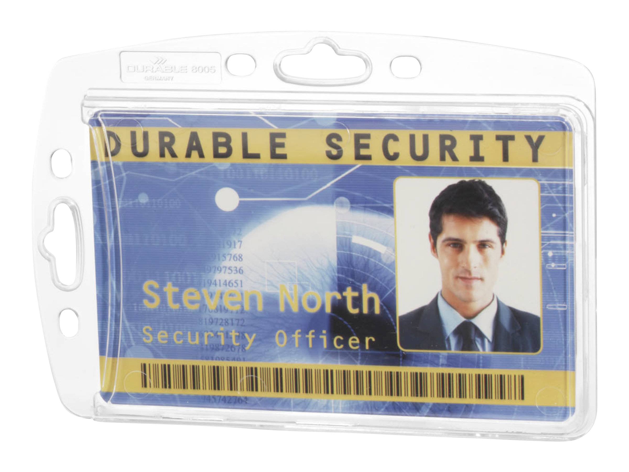 DURABLE - Namensschildhalterung - für 54 x 85 mm - durchsichtig (Packung mit 10)-4