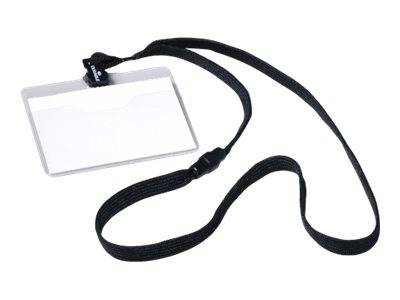 DURABLE - Namensschild - für 60 x 90 mm - Schwarz, durchsichtig (Packung mit 10)-0