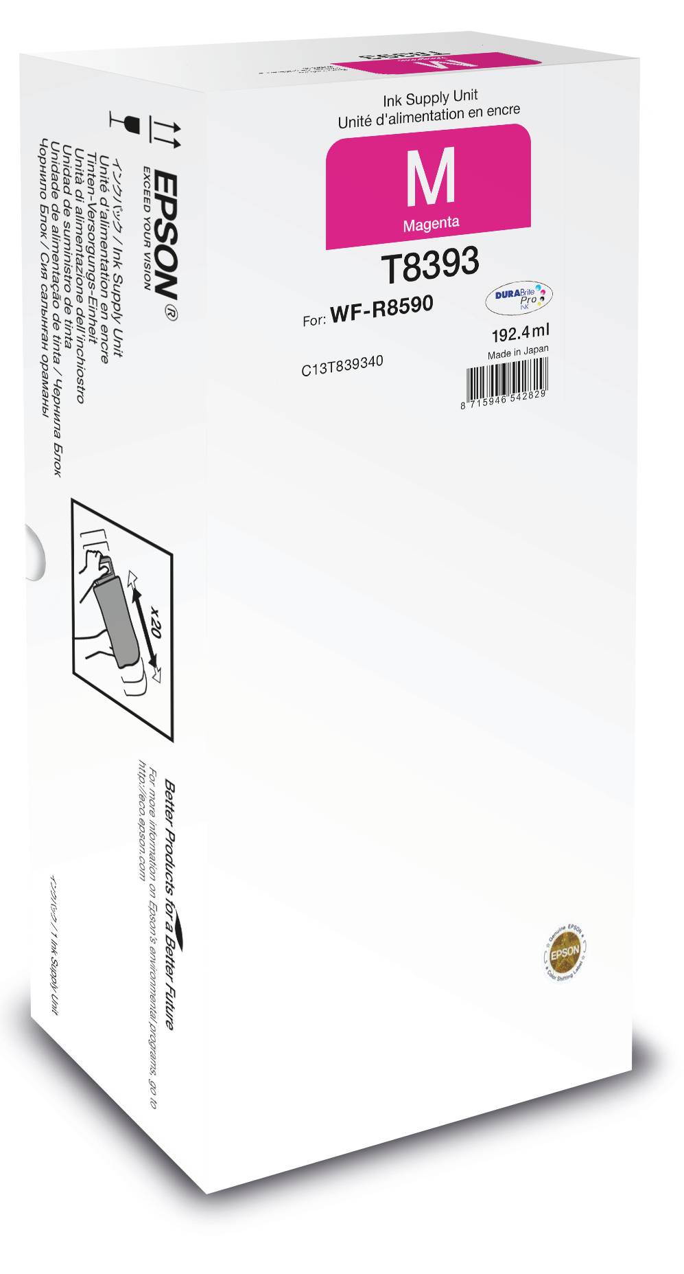 Epson T8393 - 192.4 ml - Magenta - Original - Nachfülltinte-7