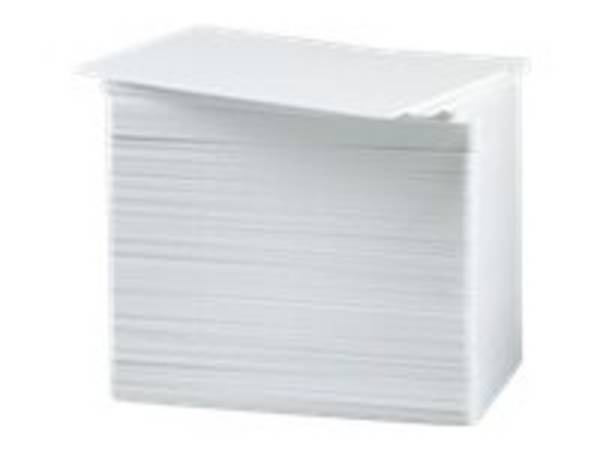 Zebra Polyvinylchlorid (PVC) - weiß - CR-80 Card (85.6 x 54 mm) - 500 Stck. Kart