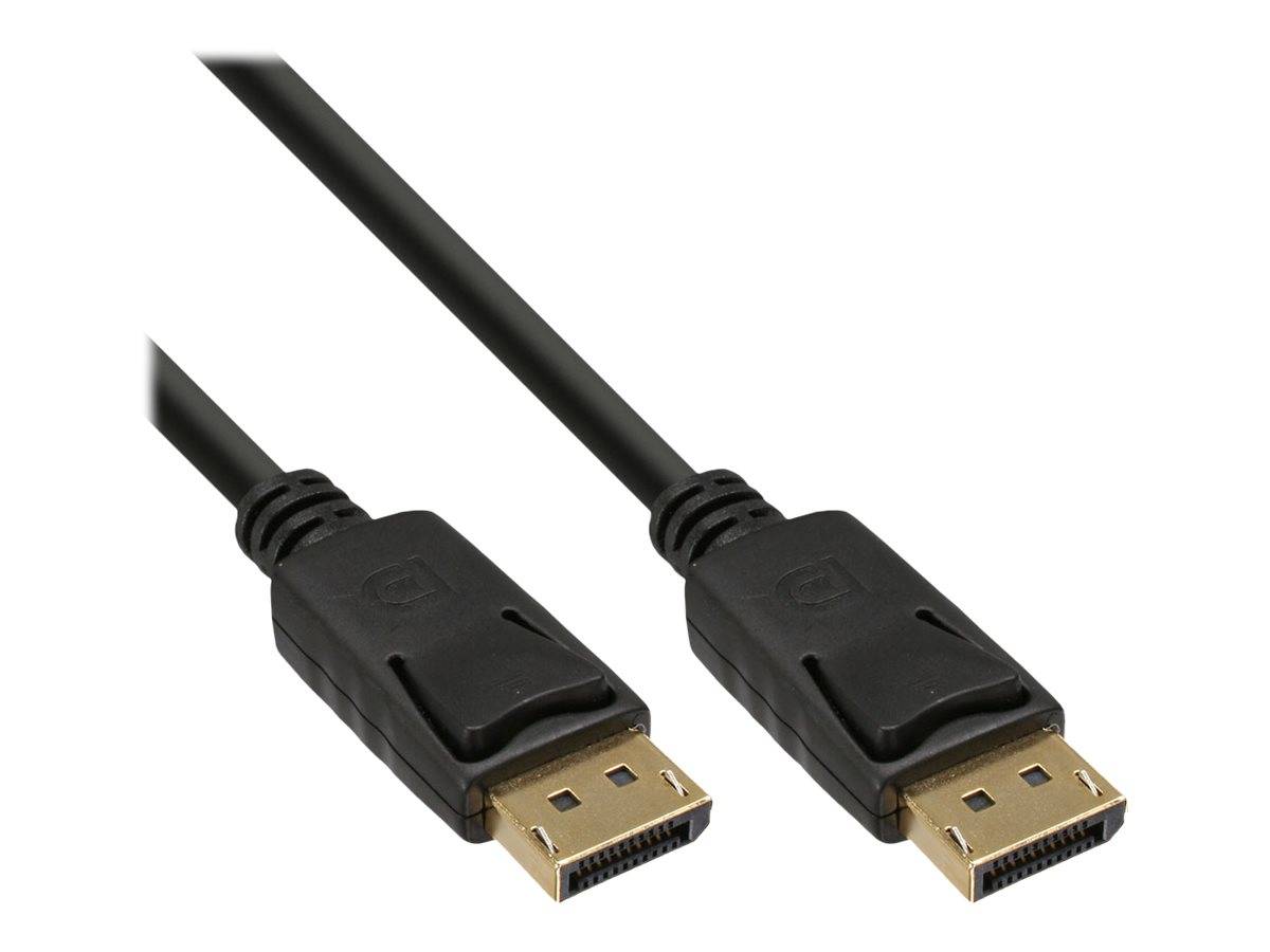 InLine® DisplayPort Kabel, schwarz, vergoldete Kontakte, 0,3m-5