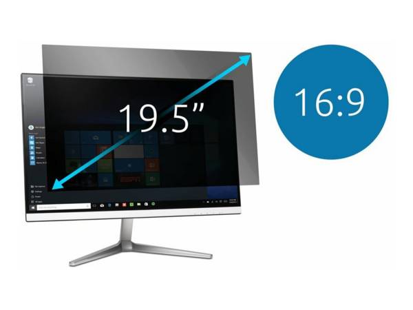 Kensington - Blickschutzfilter für Bildschirme - 2-Wege - entfernbar - 49.5 cm (19.5"")