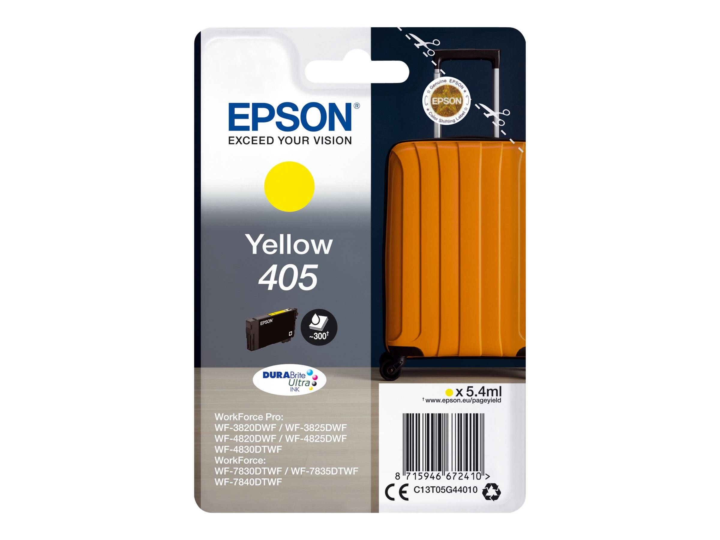 Epson 405 - 5.4 ml - Gelb - original - Blister mit RF- / akustischem Alarmsignal-0