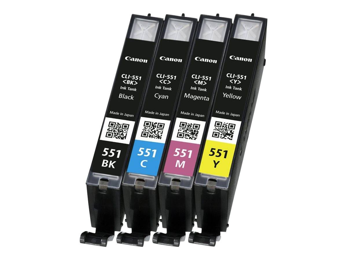 Canon CLI-551 C/M/Y/BK Multipack - 4er-Pack - Schwarz, Gelb, Cyan, Magenta-6