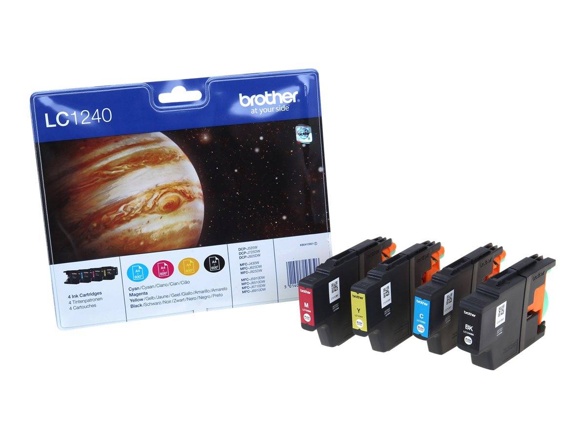 Brother LC1240 Value Pack - 4er-Pack - Schwarz, Gelb, Cyan, Magenta-7