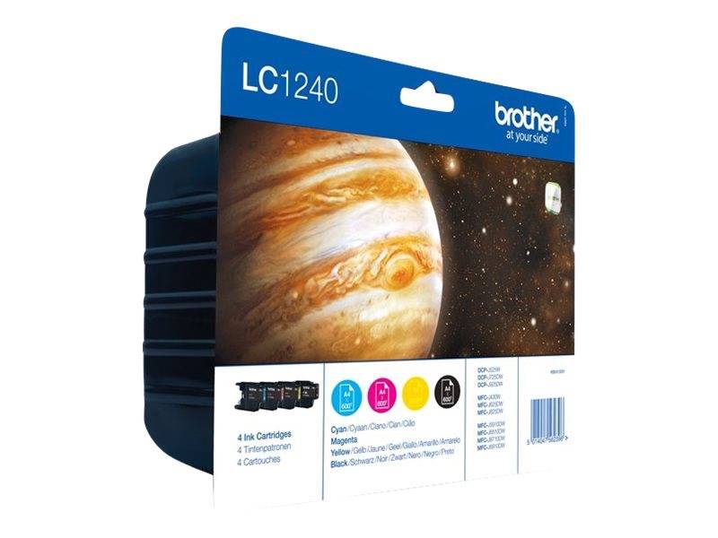 Brother LC1240 Value-Pack - Schwarz, Gelb, Cyan, Magenta-5