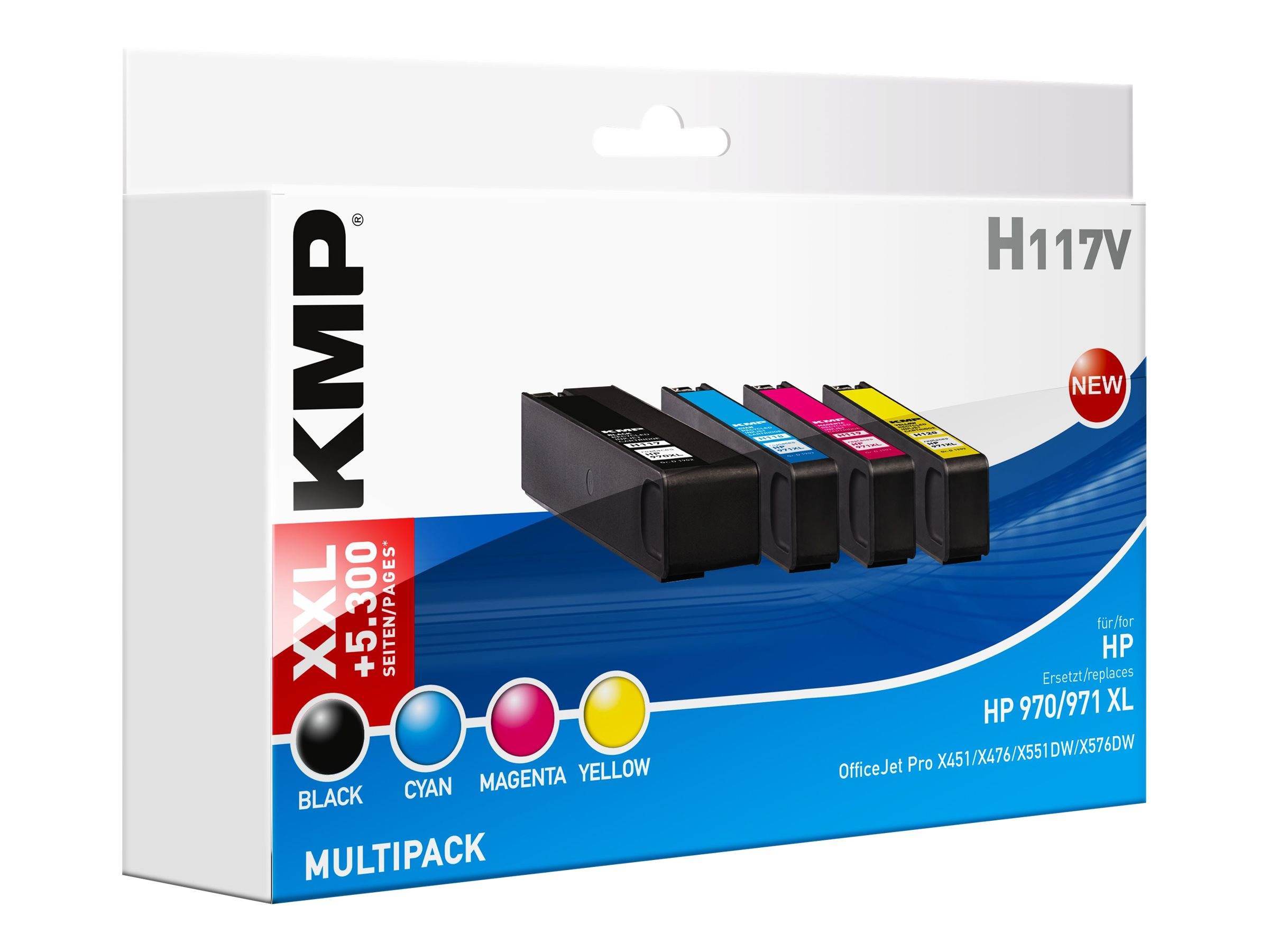 KMP MULTIPACK H117V - 4er-Pack - Hohe Ergiebigkeit-0