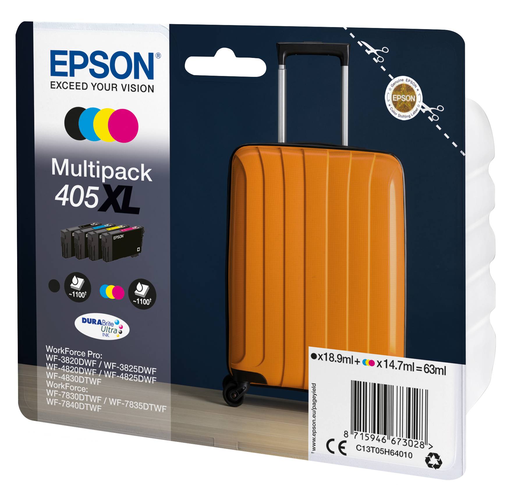 Epson 405XL Multipack - 4er-Pack - XL - Schwarz, Gelb, Cyan, Magenta-5