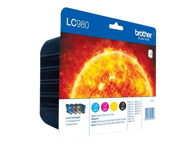 Brother LC980VALBP - 4er-Pack - Schwarz, Gelb, Cyan, Magenta-1