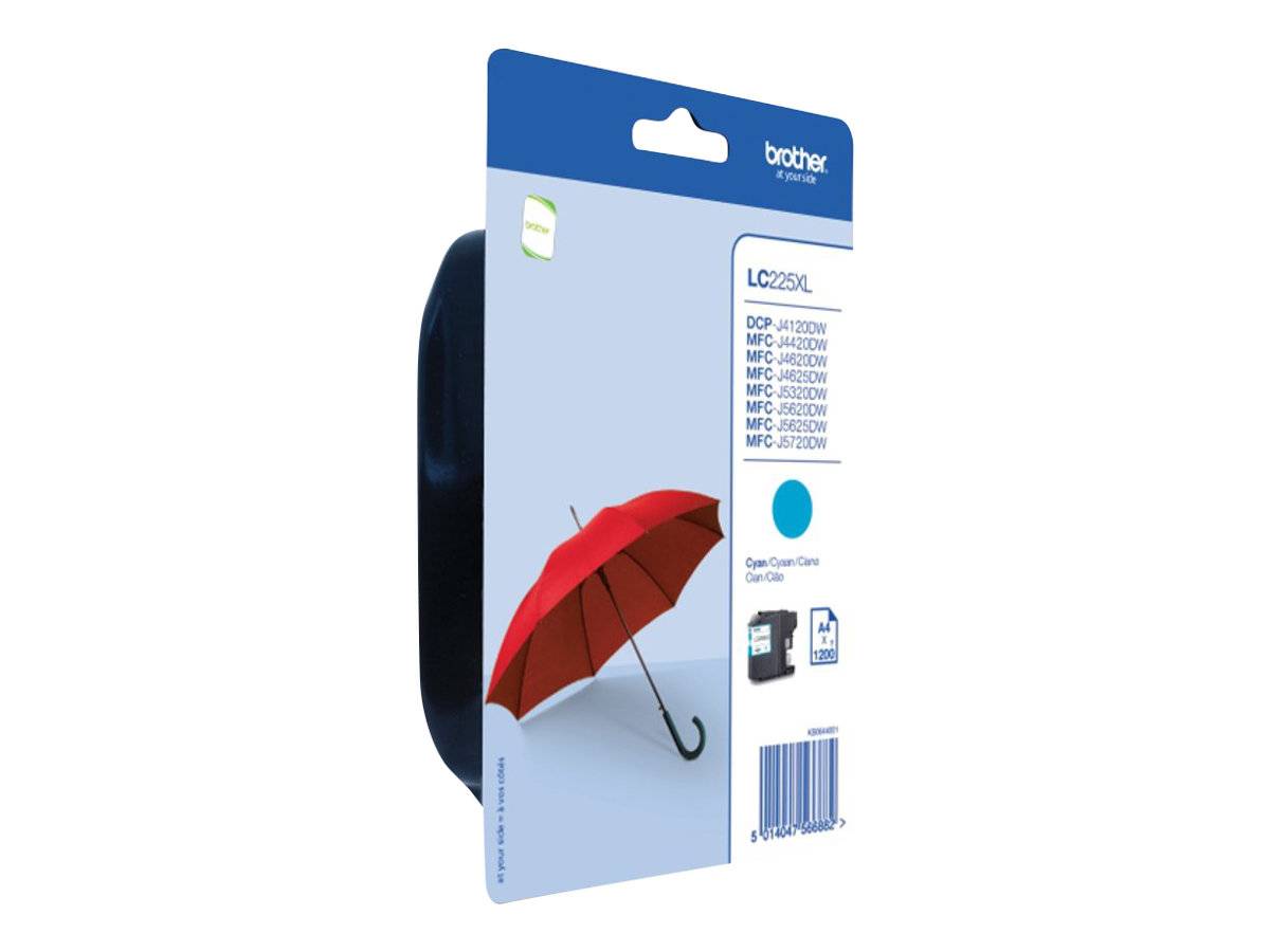 Brother LC225XLCBP - Hohe Ergiebigkeit - Cyan-0