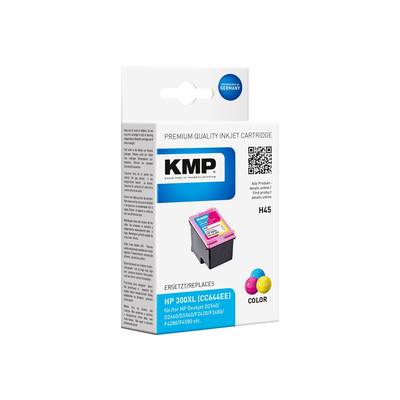 KMP H45 - 12 ml - Farbe (Cyan, Magenta, Gelb) - kompatibel - Tintenpatrone (Alternative zu: HP 300XL, HP CC644EE)