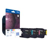 Brother Druckerpatrone LC-1220 Original Kombi-Pack Cyan, Magenta, Gelb LC1220RBWBPDR-4