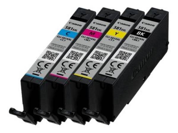 Canon CLI-581XXL C/M/Y/BK Multi Pack - 4er-Pack - 11.7 ml - Very High Yield - Schwarz, Gelb, Cyan, Magenta - original