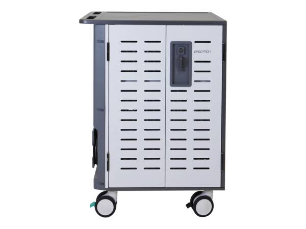 Ergotron Zip40 - Wagen (charge and management) - für 40 Tablets / Notebooks - verriegelbar - Stahl - Grau, weiß -