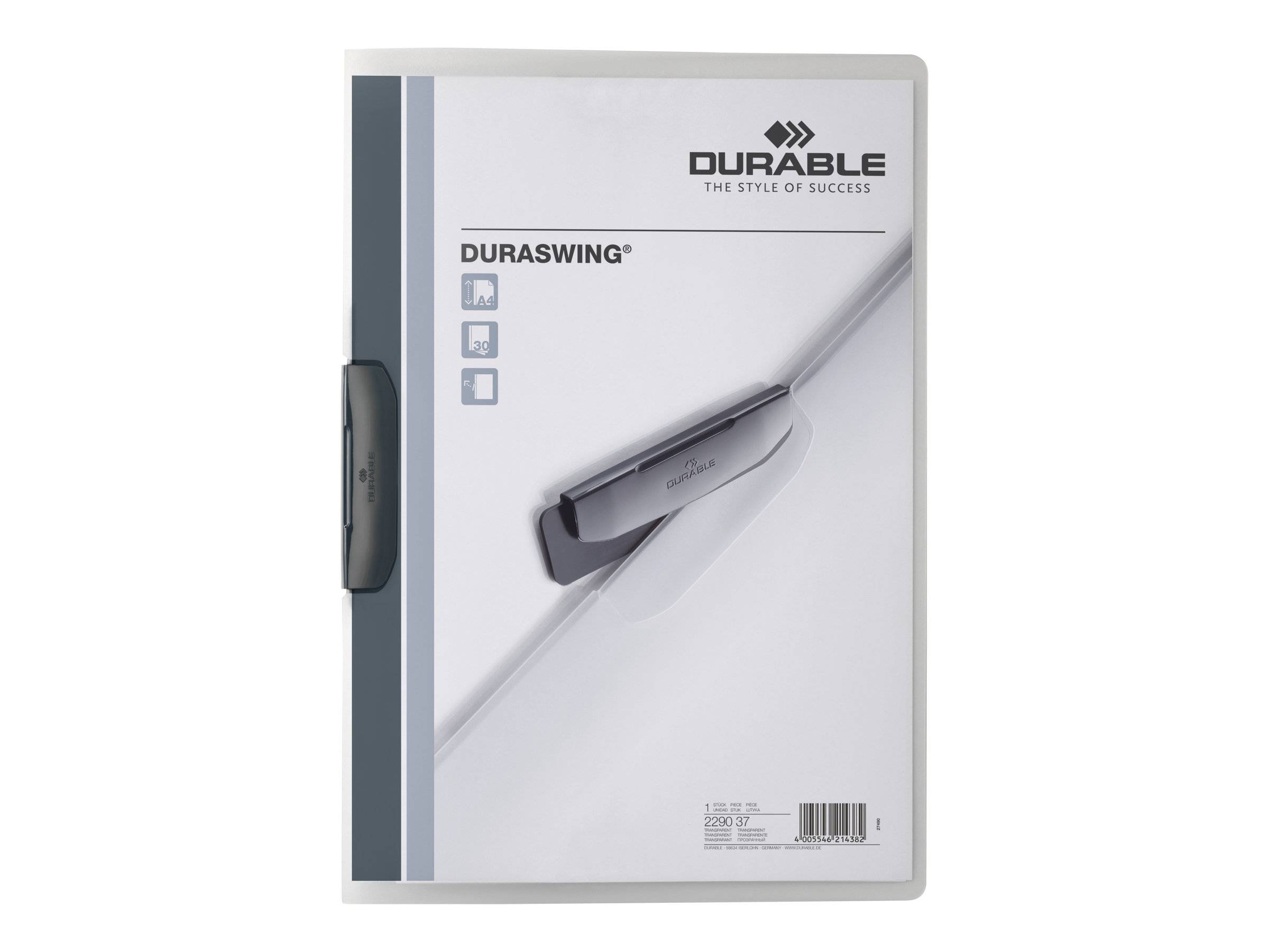 DURABLE DURASWING - Klemmhefter - für A4 - Kapazität: 30 Blätter-0