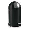 Push-Mülleimer mit Pedal Volumen 33 l HxØ 700 x 350 mm schwarz matt. Vepa Bins Groothandel B.V. 17838749