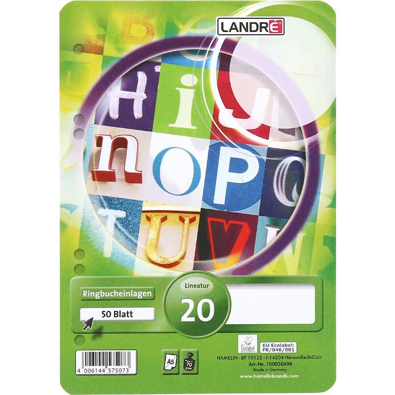 herlitz Ringbucheinlagen x.book, DIN A5, blanko-0