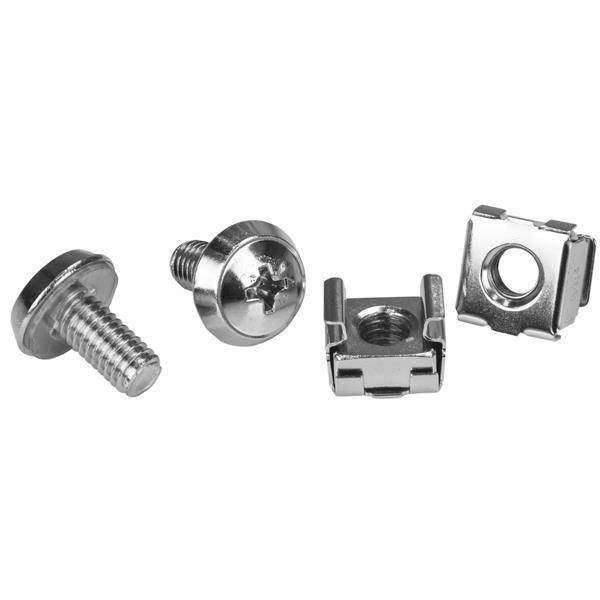 StarTech.com M6 Rack Schrauben und M6 Käfigmuttern - 20 Pack - M6 Muttern - Serv-6